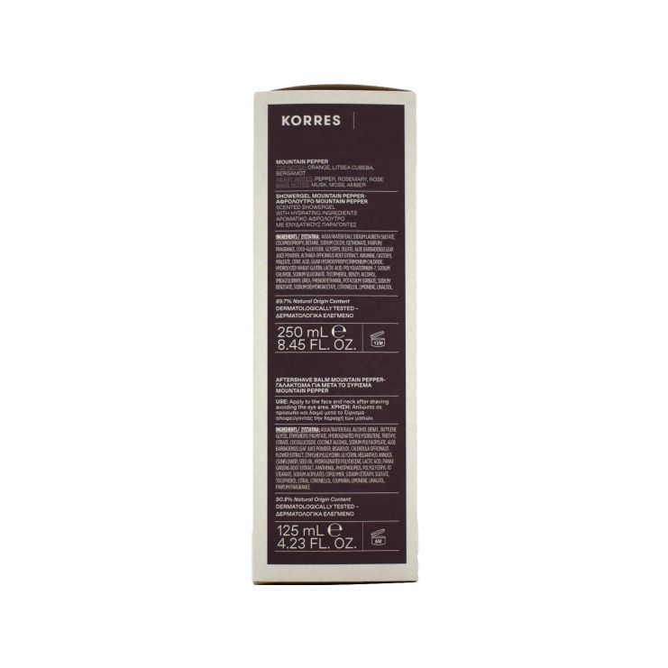Korres Classic & Spicy - Mountain Pepper Αφρόλουτρο 250 mL & Γαλάκτωμα Για Μετά Το Ξύρισμα 125 mL