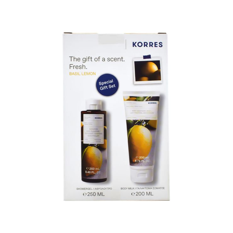 Korres Βασιλικός Λεμόνι Αφρόλουτρο 250ml & Γαλάκτωμα Σώματος 200ml
