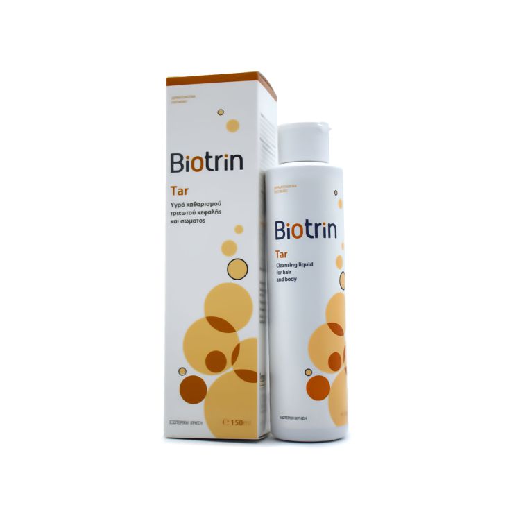 Biotrin Tar Υγρό Καθαρισμού Σώματος & Τριχωτού Κεφαλής 150ml 