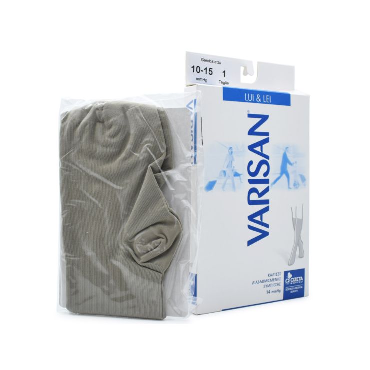 Varisan Lui & Lei 14 mmHg No1 (37-39) Κάλτσες Διαβαθμισμένης Συμπίεσης Ανοιχτό Γκρι 1 ζεύγος
