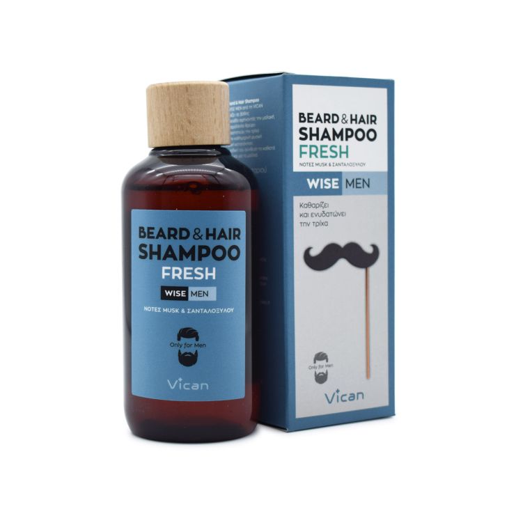 Vican Wise Men Beard & Hair Shampoo Fresh 200ml