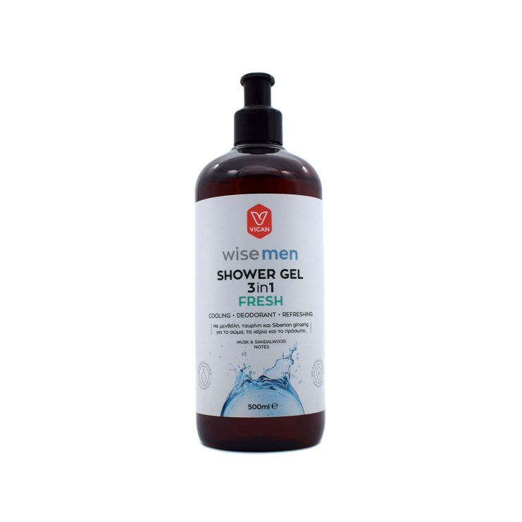 Vican Wise Men Shower Gel 3 in 1 Fresh 500ml