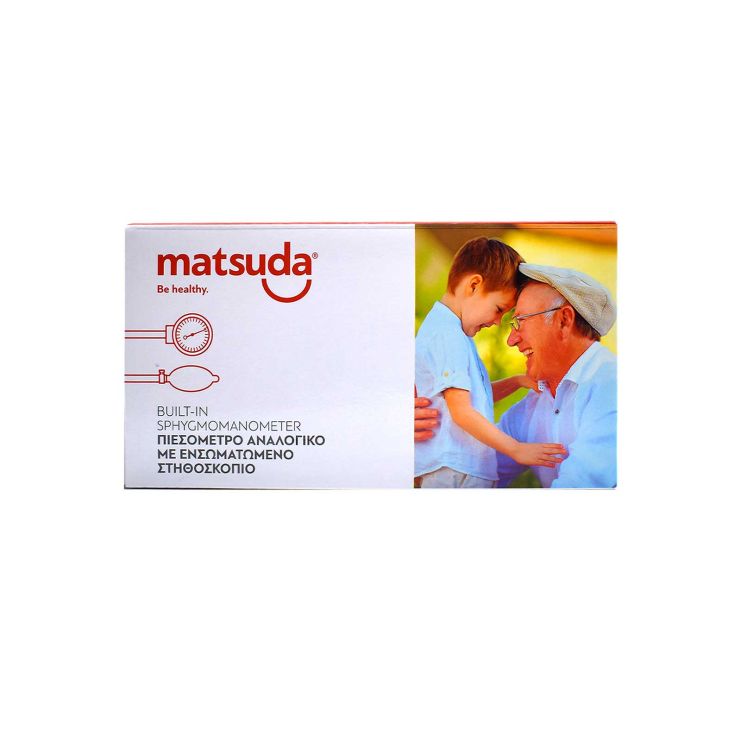 Matsuda Πιεσόμετρο Μπράτσου Αναλογικό με Ενσωματωμένο Στηθοσκόπιο και Σφυγμομανόμετρο 1 τμχ