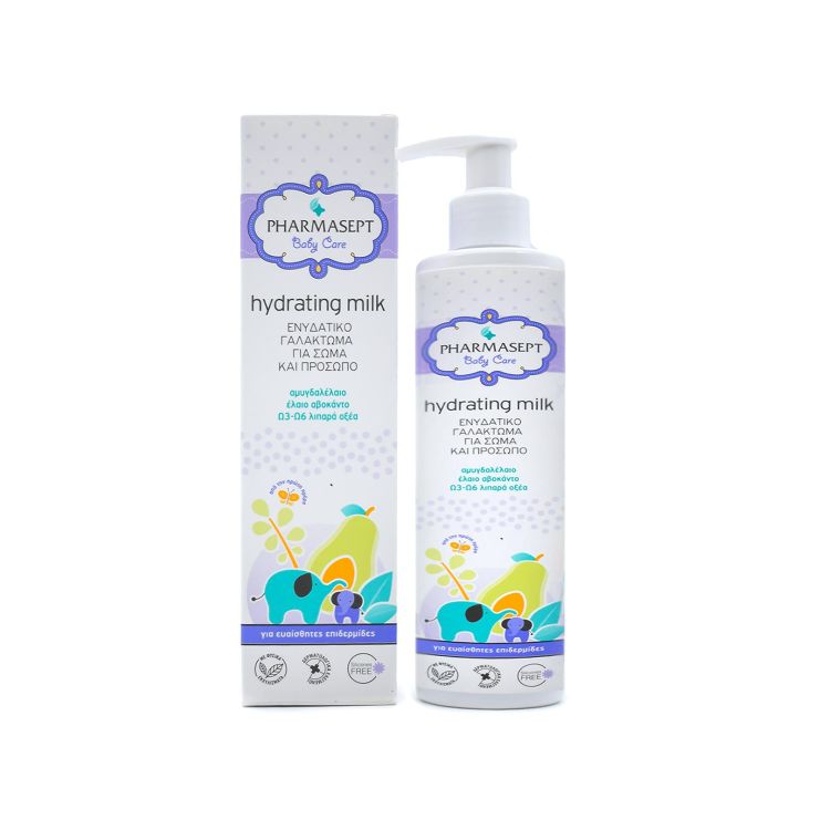 Pharmasept Baby Care Hydrating Milk 250ml (Βρεφικό Ενυδατικό Γαλάκτωμα για Σώμα & Πρόσωπο)
