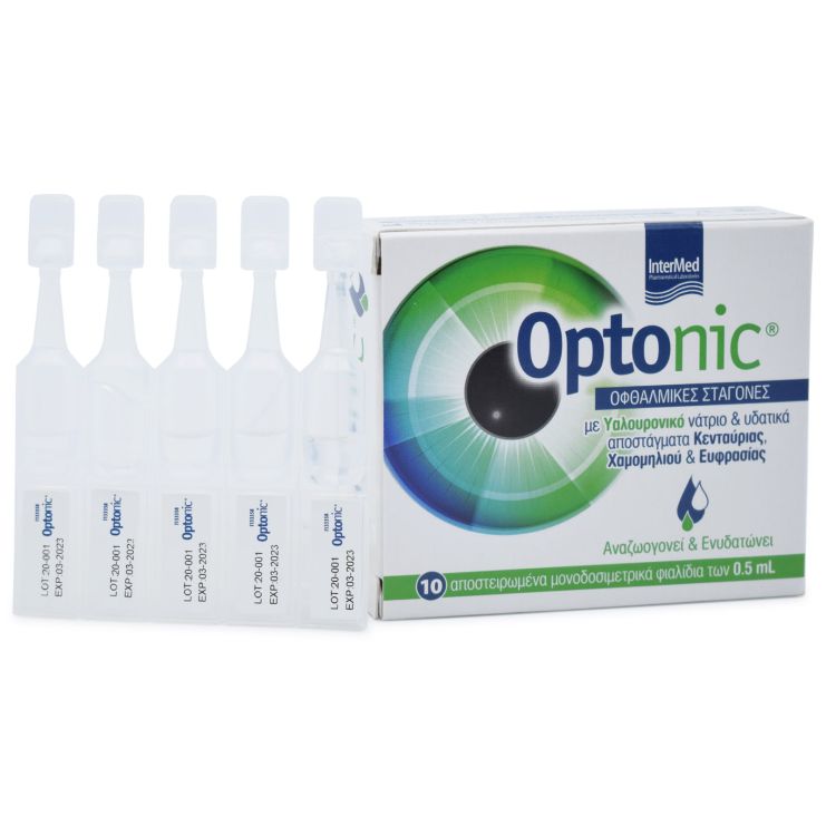 Intermed Optonic Οφθαλμικές Σταγόνες 10 αμπούλες x 0.5ml