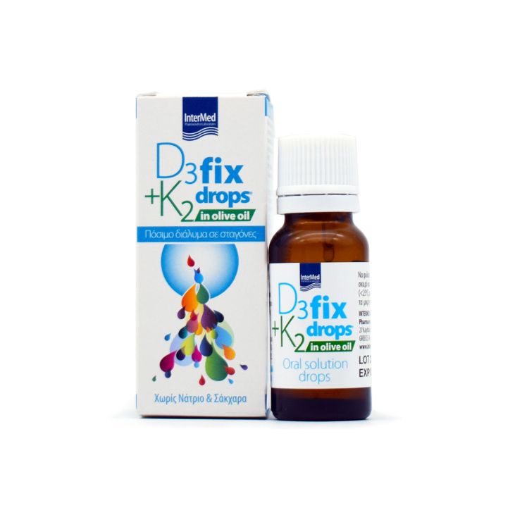 Intermed D3 Fix & K2 in Olive Oil Drops 12ml