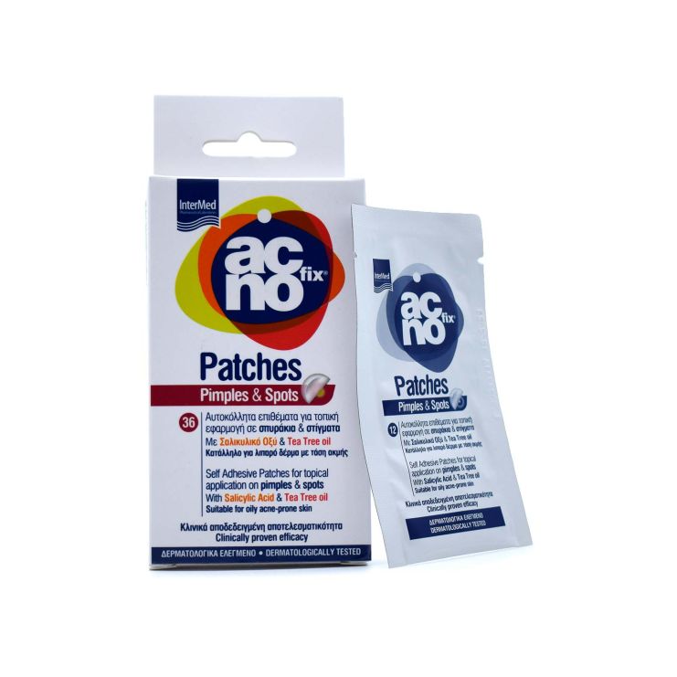 Intermed  AcnoFix Patches Pimples & Spots Αυτοκόλλητα Επιθέματα για Σπυράκια και Μαύρα Στίγματα 36τμχ