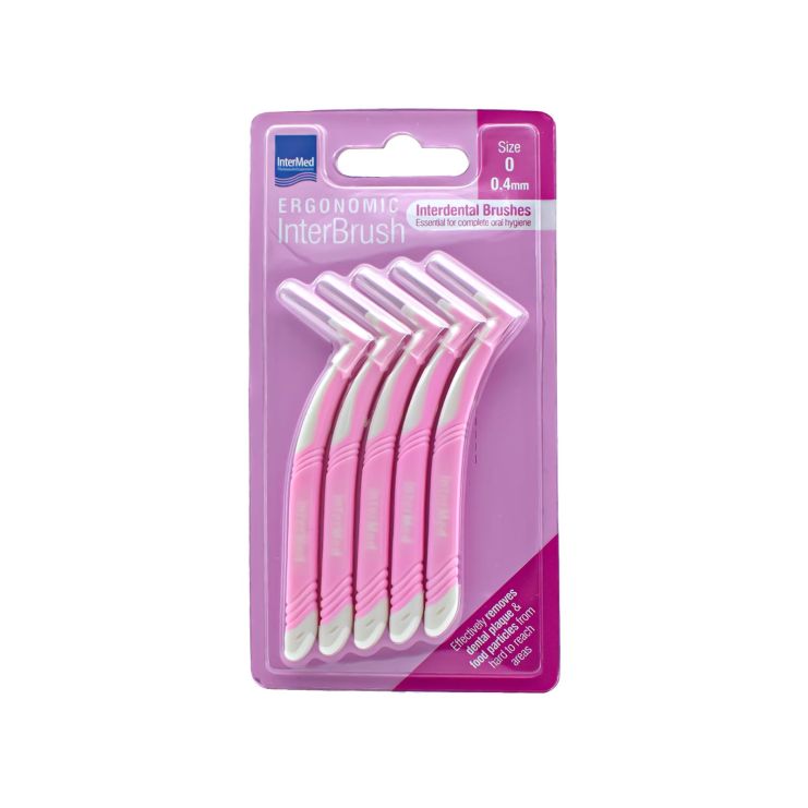 Intermed Ergonomic InterBrush Size 0 Μωβ 5 τμχ