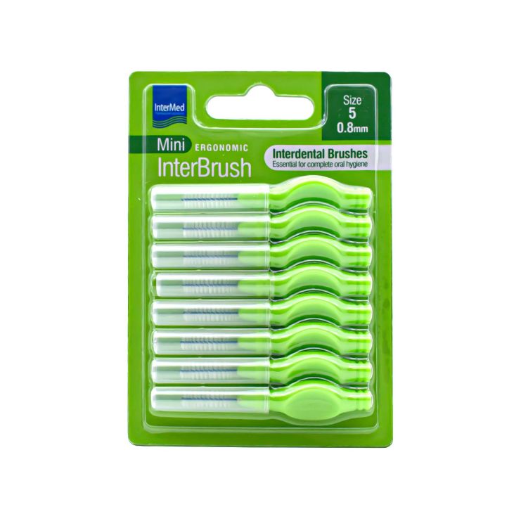 Intermed Mini Ergonomic InterBrush Size 5 Λαχανί 8 τμχ