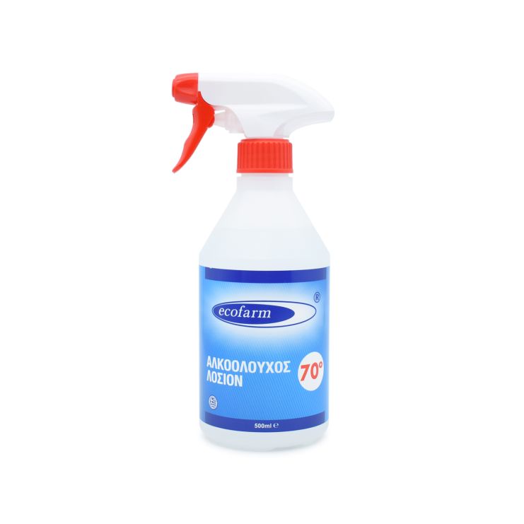 Ecofarm Αλκοολούχος Λοσιόν 70˚ Spray 500ml