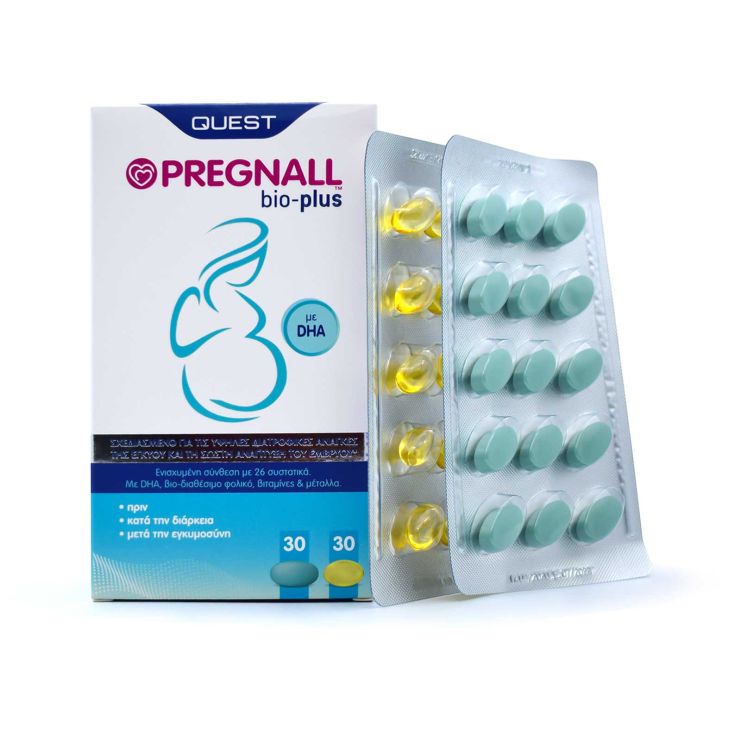 Quest Pregnall Bio Plus 30 κάψουλες & 30 ταμπλέτες