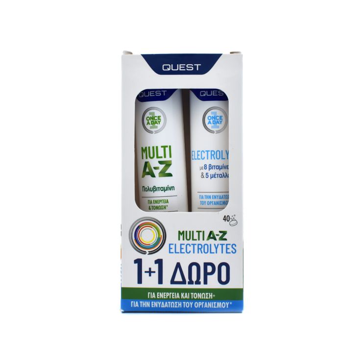 Quest Once A day Multi A-Z 20 αναβράζοντα δισκία & Electrolytes 20 αναβράζοντα δισκία