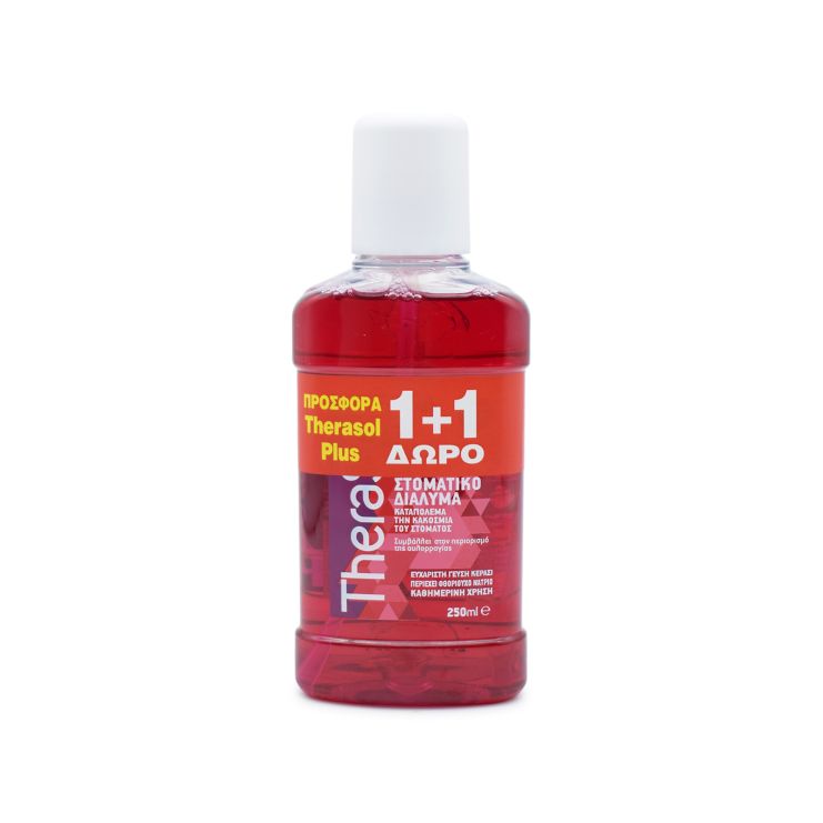 Therasol Solution Plus Αντιμικροβιακό Στοματικό Διάλυμα  2 x 250ml 