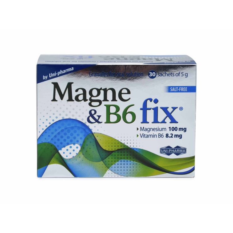 Uni-Pharma Magne & B6 Fix 30 φακελίσκοι
