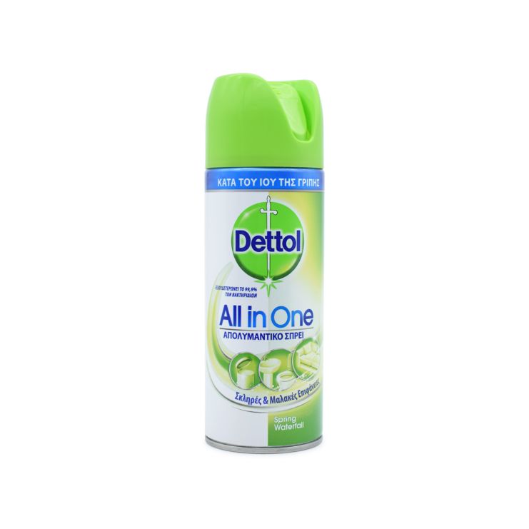 Dettol All In One Spring Waterfall Απολυμαντικό Spray 400ml