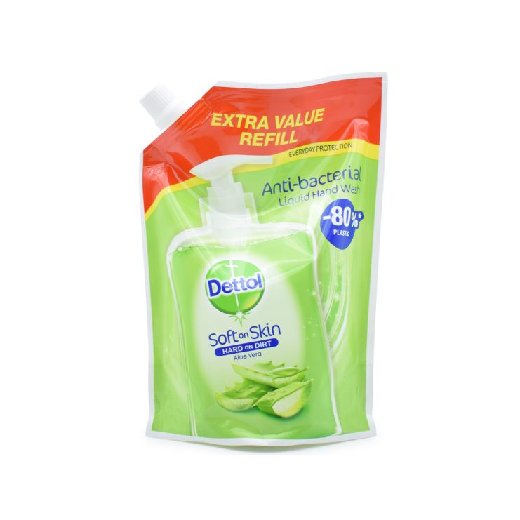 Dettol Liquid Hand Wash Αντηβακτηριδιακό Κρεμοσάπουνο Αλόη Ανταλλακτικό 500ml