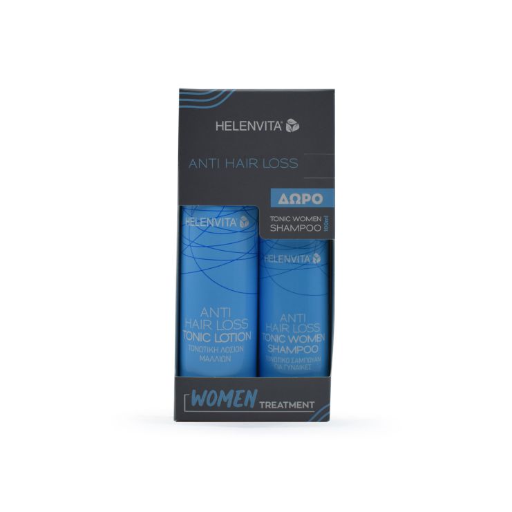 Helenvita Anti Hair Loss Tonic Lotion 100ml & Γυναικείο Τονωτικό Σαμπουάν 100ml