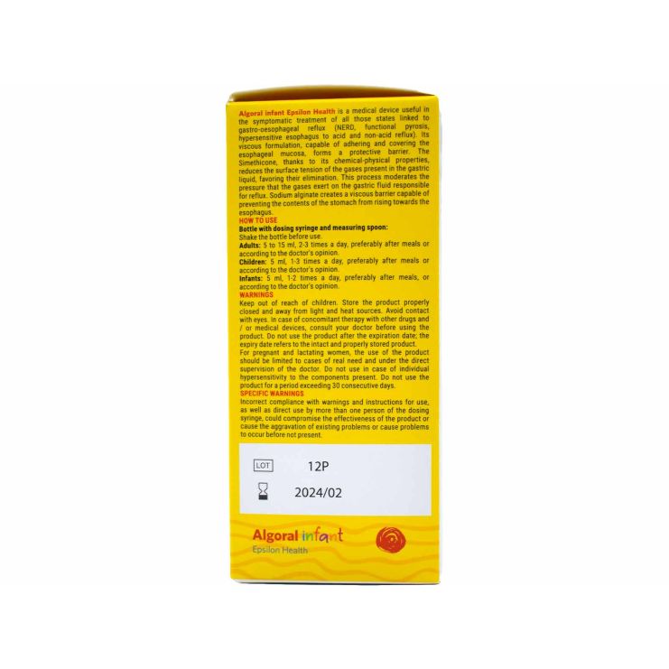 Epsilon Health Algoral Infant Πόσιμο Διάλυμα κατά της Παλινδρόμησης 210ml