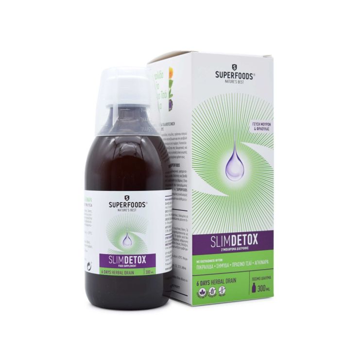 Superfoods SDetox Φόρμουλα Για Αποτοξίνωση & Αδυνάτισμα 300ml