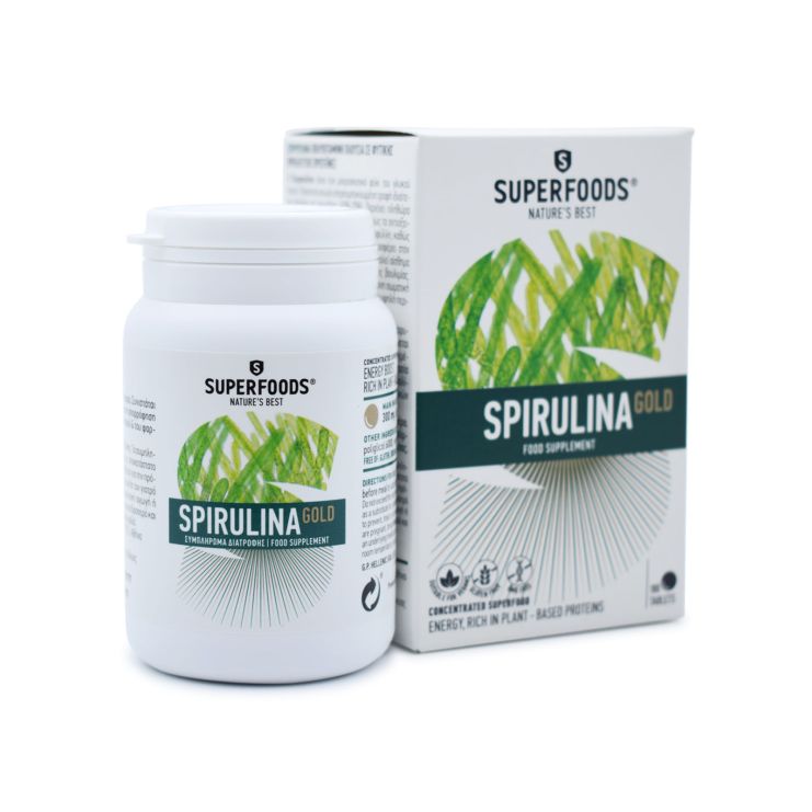 Superfoods Σπιρουλίνα Gold 180 ταμπλέτες 
