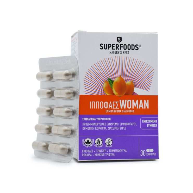 Superfoods Ιπποφαές  Woman  30 μαλακές κάψουλες