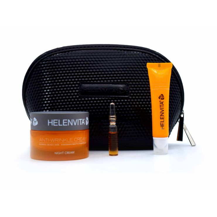 Helenvita Beauty Time  Anti-Wrinkle N/M Skin Night Cream 50ml & Eye Cream 15ml & Lifting Serum 2ml