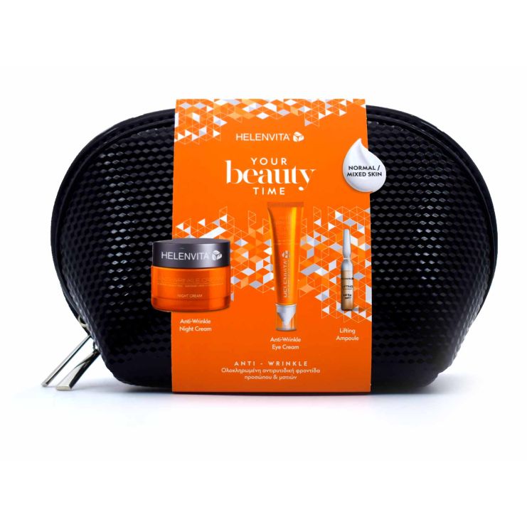 Helenvita Beauty Time  Anti-Wrinkle N/M Skin Night Cream 50ml & Eye Cream 15ml & Lifting Serum 2ml