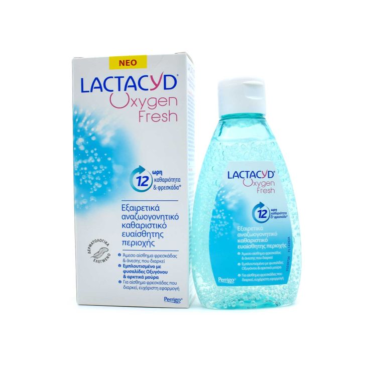 Lactacyd Oxygen Fresh Εξαιρετικά Αναζωογονητικό Καθαριστικό Ευαίσθητης Περιοχής 200ml