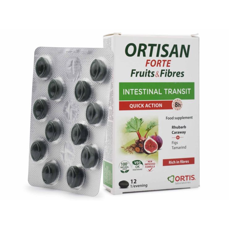 Ortis Ortisan Forte Φρούτα & Ίνες 12 ταμπλέτες