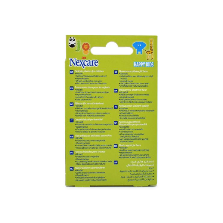 3M Nexcare Happy Kids Ζωάκια 20  αυτοκόλλητα επιθέματα