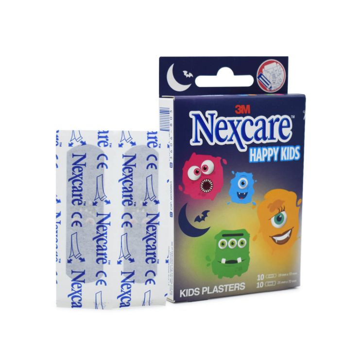 3M Nexcare Happy Kids Τερατάκια 20 αυτοκόλλητα επιθέματα