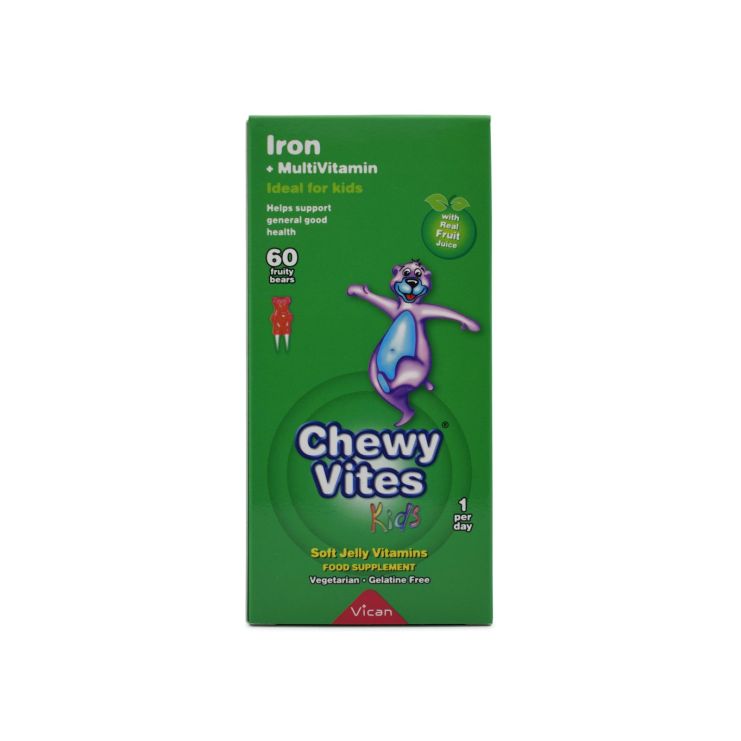 Vican Chewy Vites Iron 60 μασώμενα ζελεδάκια