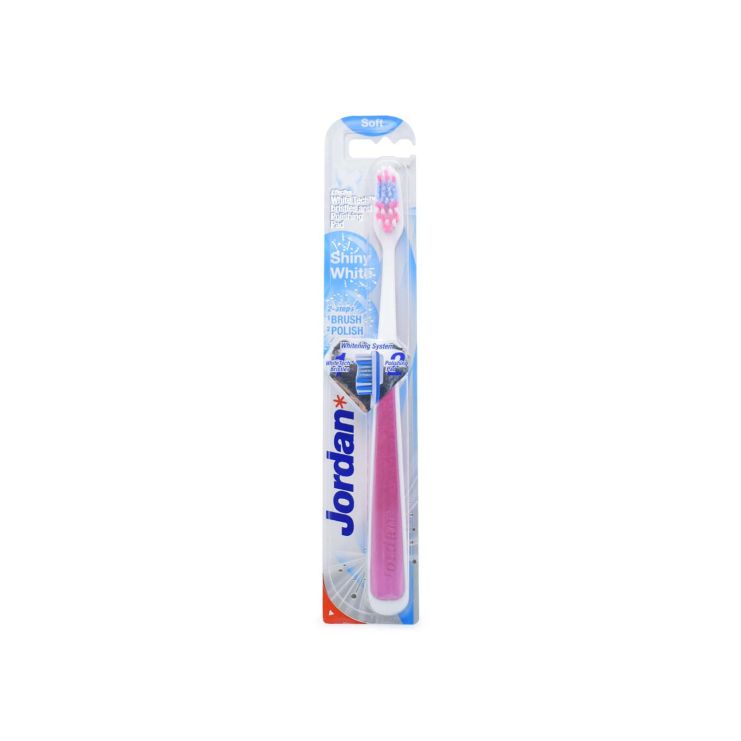 Jordan Οδοντόβουρτσα Shiny White Soft Ροζ 7038516170200