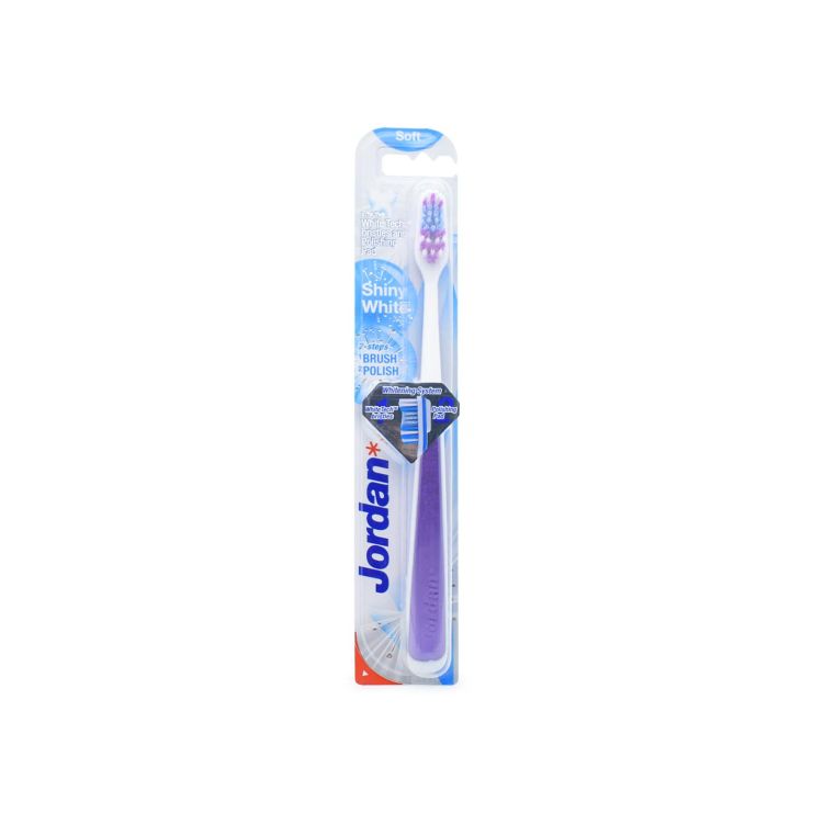 Jordan Οδοντόβουρτσα Shiny White Soft Μωβ 7038516170200