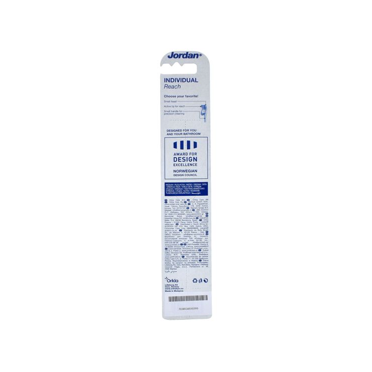 Jordan Individual Reach Οδοντόβουρτσα Medium 'Άσπρη - Πράσινη 7038516550385