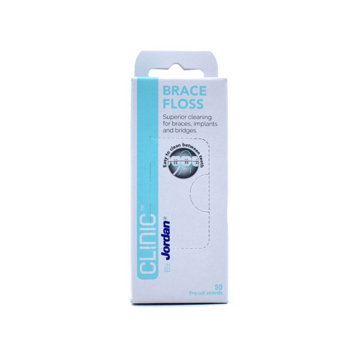 Jordan Clinic Brace Floss Οδοντικό Νήμα 50τμχ