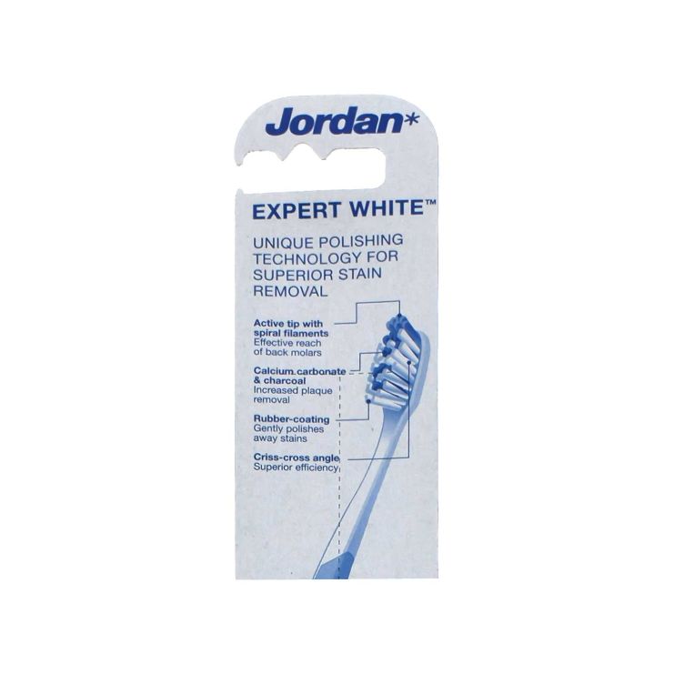 Jordan Οδοντόβουρτσα Expert White Soft Λευκό Γκρι 7046110042953
