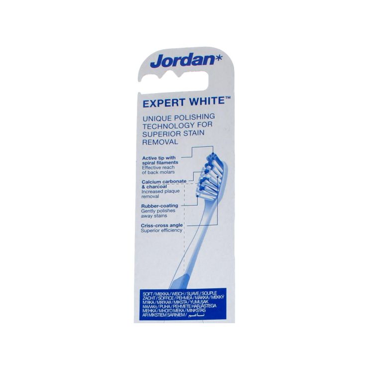Jordan Οδοντόβουρτσα Expert White Soft Λευκό Μωβ 7046110042953