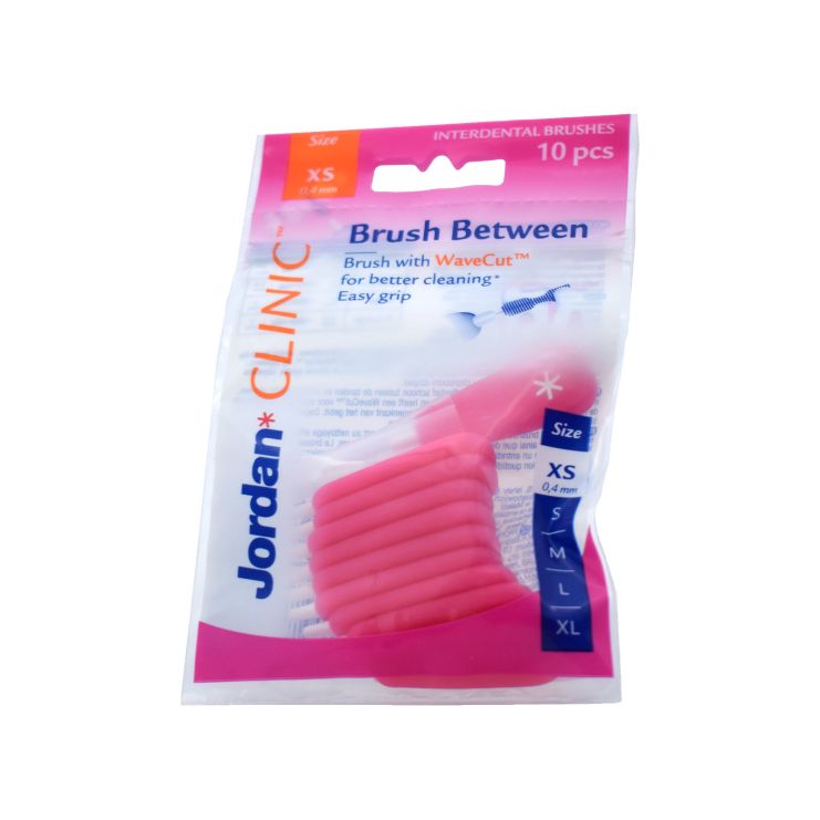 Jordan Clinic Brush Between Μεσοδόντια Βουρτσάκια Ροζ 0,4 10 τμχ