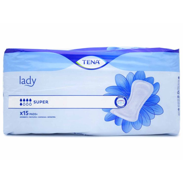 Tena Lady Super 15 σερβιέτες ακράτειας 