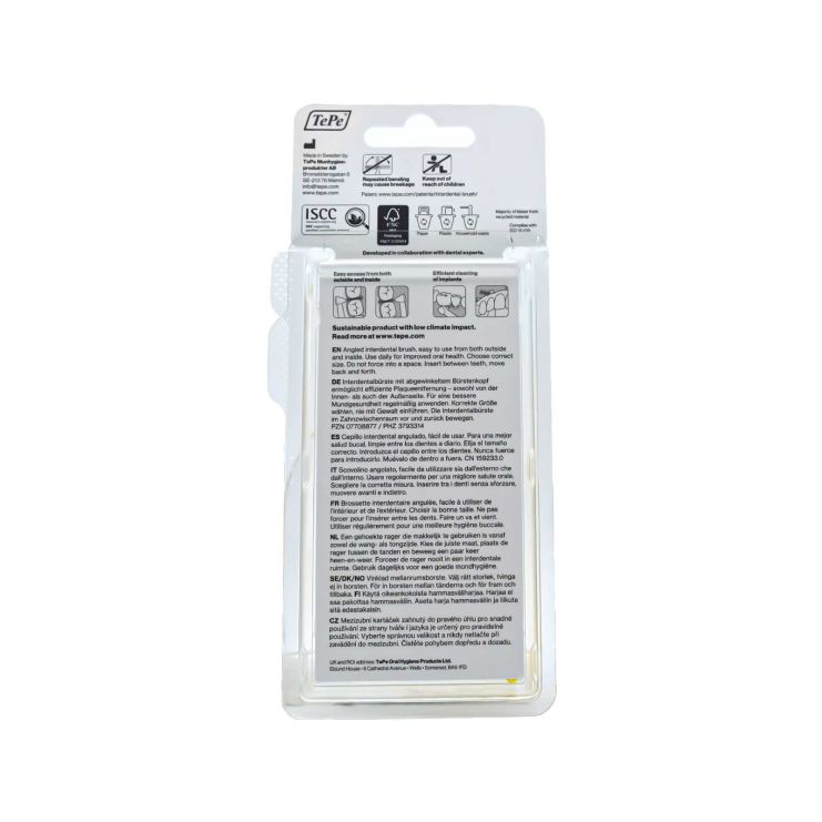 TePe Angle Μεσοδόντια Βουρτσάκια Size 1 0.45mm Πορτοκαλί 6 τμχ