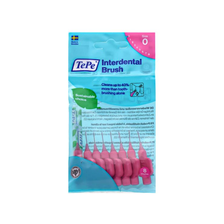 TePe Original Μεσοδόντια Βουρτσάκια Size 0 0.4mm Ροζ 8 τμχ