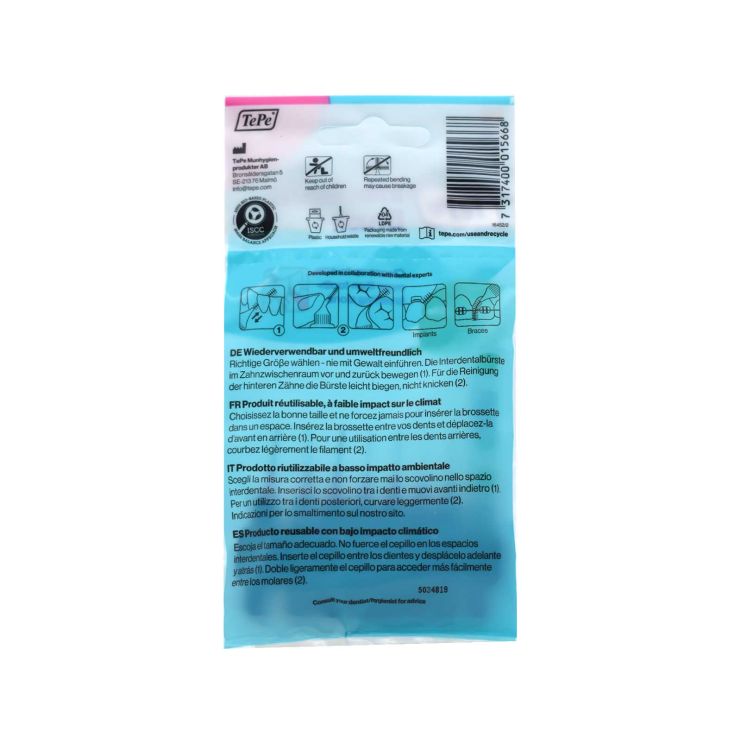 TePe Original Μεσοδόντια Βουρτσάκια Size 0 0.4mm Ροζ 8 τμχ