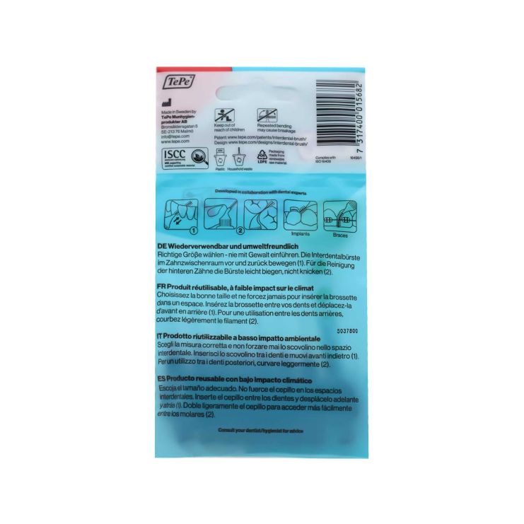 TePe Original Μεσοδόντια Βουρτσάκια Size 2 0.5mm Κόκκινο 8 τμχ