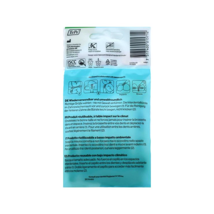 TePe Original Interdental Brush Size 5 0.8mm Green 8 pcs