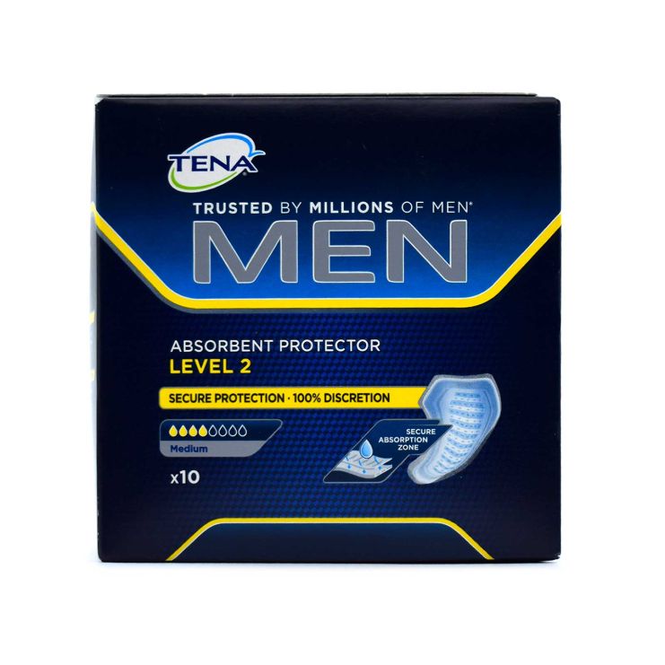 Tena Men Absorbent Protector Απορροφητικό Επίθεμα Επίπεδο 2 Medium 10 τμχ