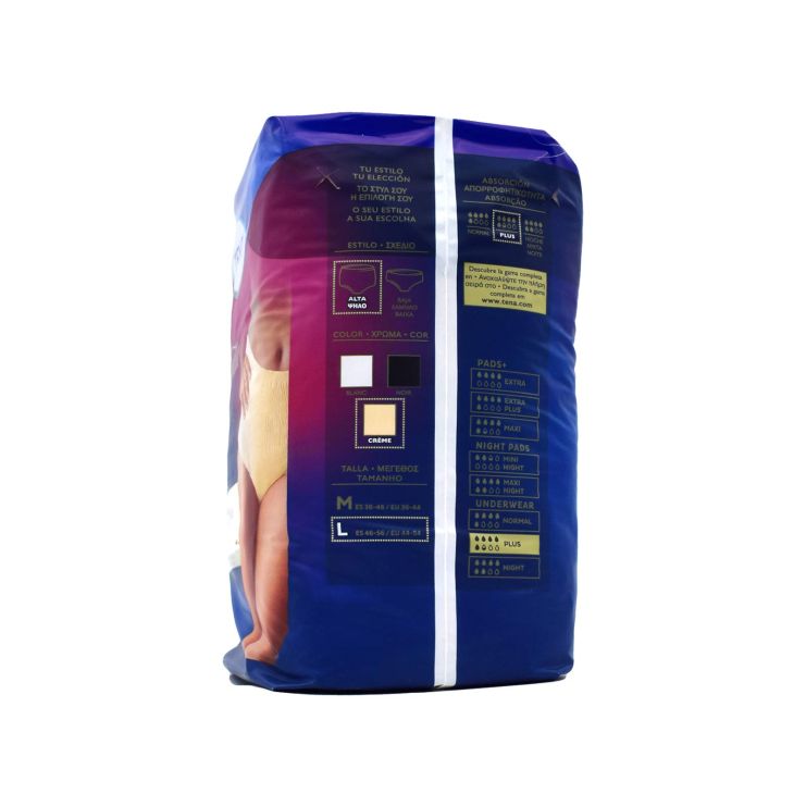 Tena Silhouette High Waist Plus Large Crème 8 pcs
