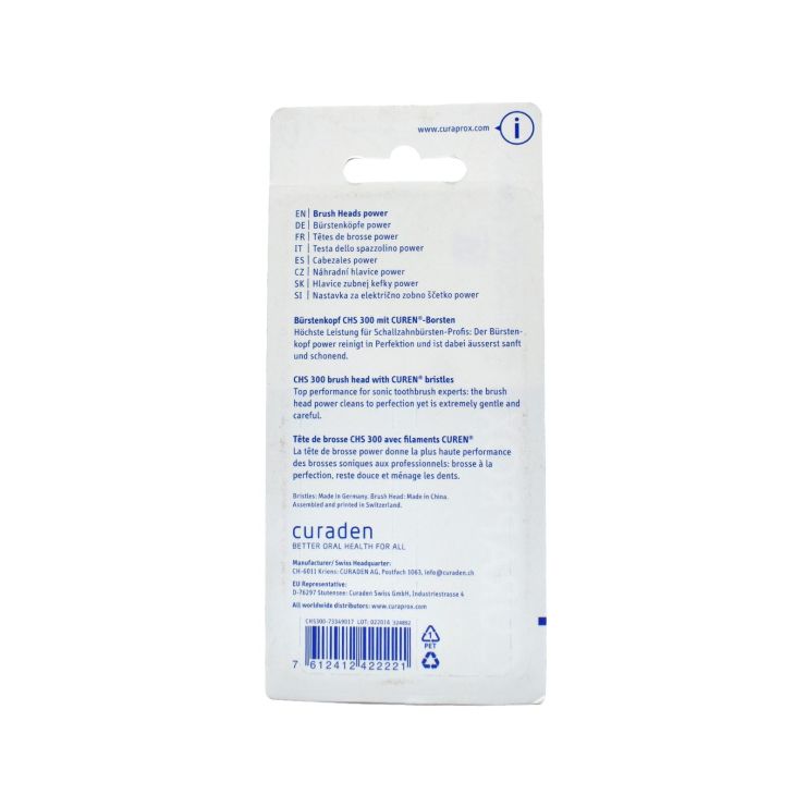 Curaprox Hydrosonic Easy Brush Head CHS 300 Power Duo 2 τμχ