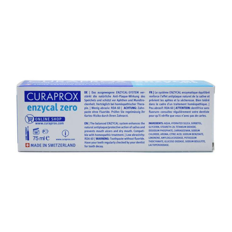 Curaprox Enzycal Zero Οδοντόκρεμα 75ml