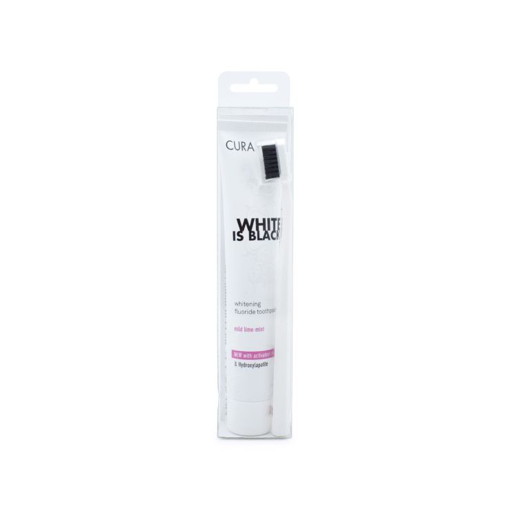 Curaprox White is Black Oδοντόκρεμα 90ml & Οδοντόβουρτσα Λευκή